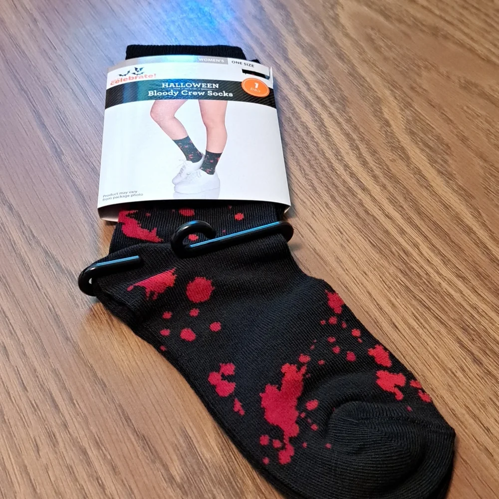 Halloween bloody crew socks/ BUNDLE ONLY 2 or more items